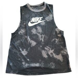 Women’s sleeveless black tie dye Nike tank size large